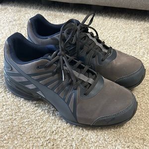 Men’s PUMA Sneakers (Dark Grey / Blue) - Size 9 (Euro 43), Gently Used